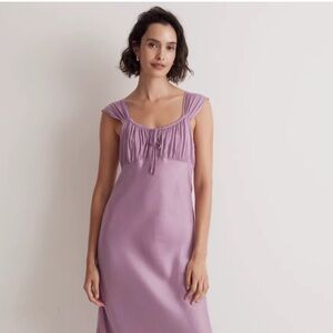 NWT Madewell Square Neck Midi Dress in Lilac